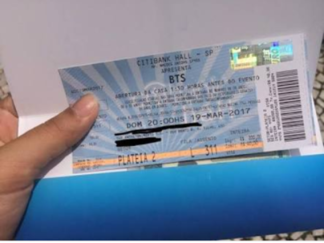 Um ingresso para um show