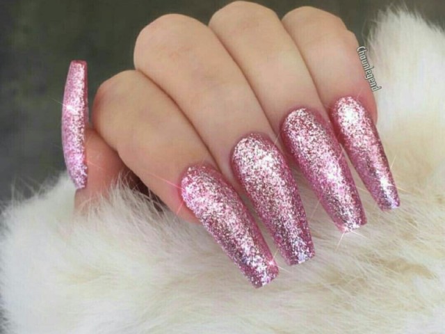 Pink com glitter