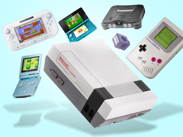 Nintendo (Super Nintendo, Nintendo Wii, Nintendo 64, GameBoy, Nintendo Wii U, Nintendo Switch, Nintendo 3DS, Nintendo DS)