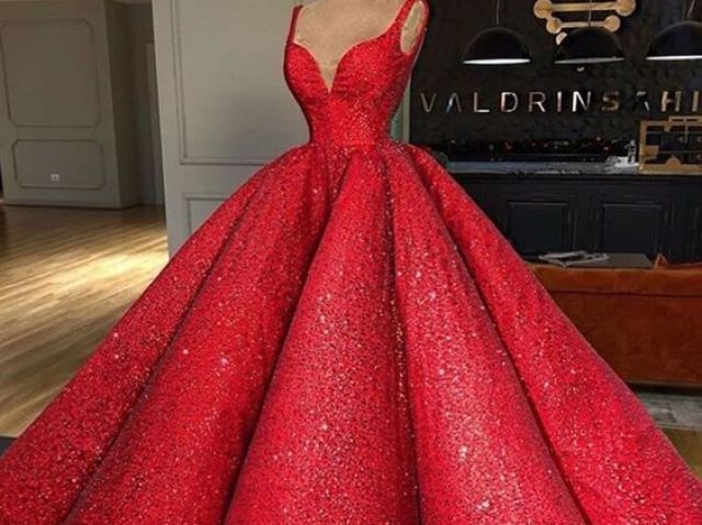 Vestido vermelho elegante
