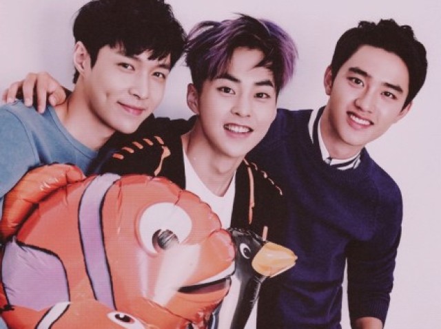 Xiumin, Lay e D.O.