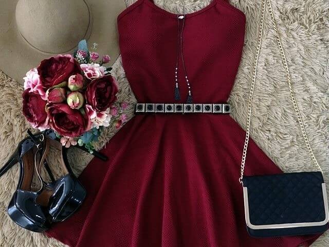 vestido vermelho