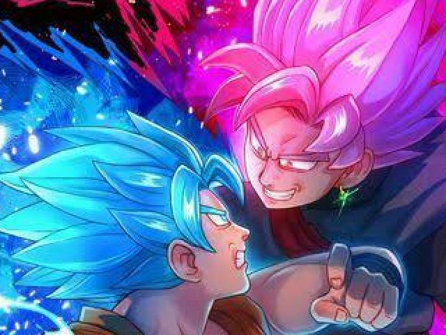 GOKU SSJ BLUE VS GOKU BLACK SSJ ROSÉ