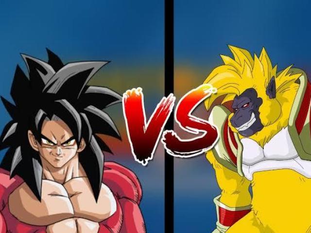 GOKU SSJ4 VS BABY VEGETA OOZARU