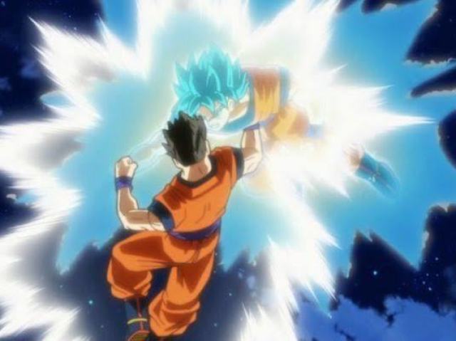 GOKU SSJB VS MYSTIC GOHAN