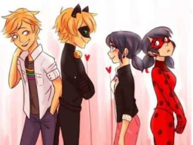 Ladybug/Chat noir/Marinette/Adrien