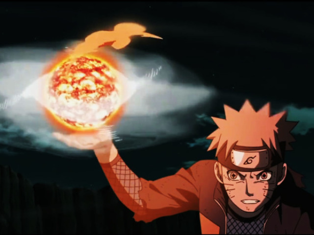 8. Naruto e Ashura (Modo Sabio do seis caminho)