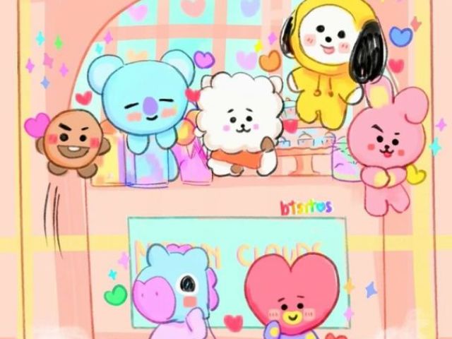 Van, Koya, RJ, Shooky, Mang, Chimmy, Tata e Cooky