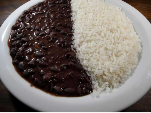 Arroz e feijão