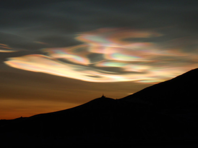 Nuvens estratosféricas polares