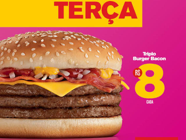 Triplo Burger Bacon (Terça)