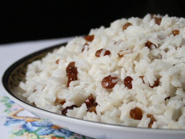 Arroz com passas