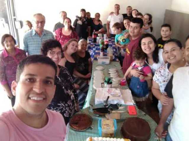 Com a família eu amo eles