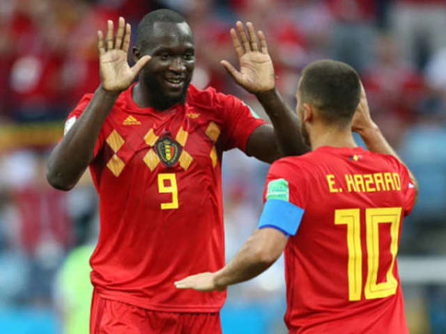 Romelu Lukaku e Eden Hazard