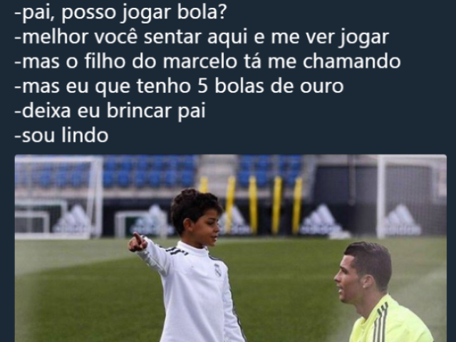 Meme do CR7 "Sou Lindo"