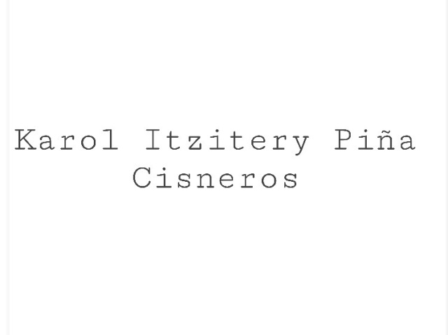 Karol Itzitery Piña Cisneros