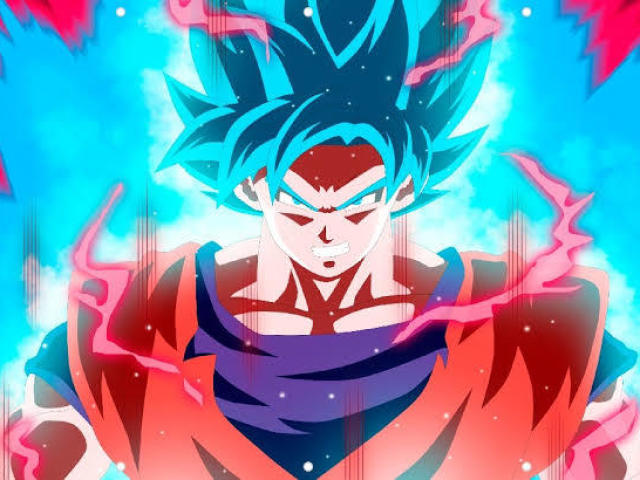 Você é Super Saiyajin Blue Com O Kaioken Vinte Vezes Aumentando