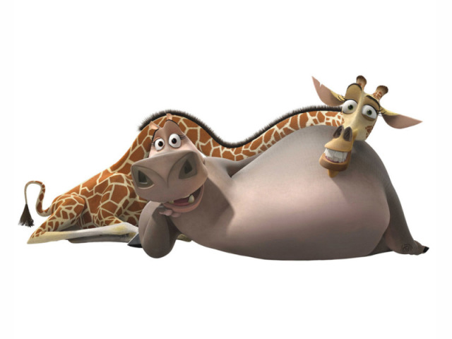 8. Melman e Glória (Madagascar)