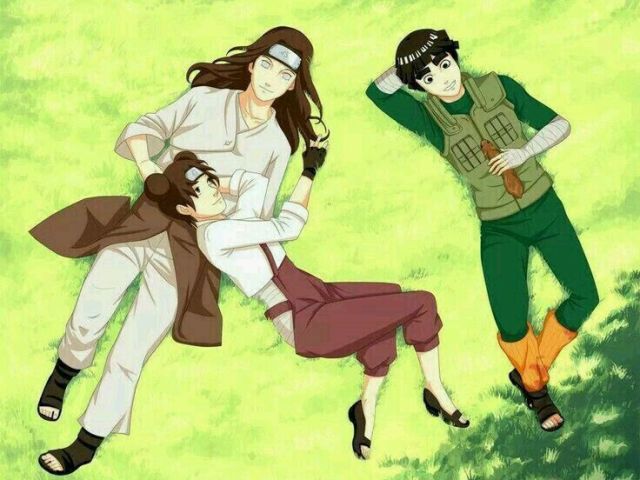 Neji,Tenten e Rock Lee