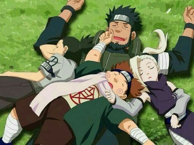 Shikamaru,Choji e Ino