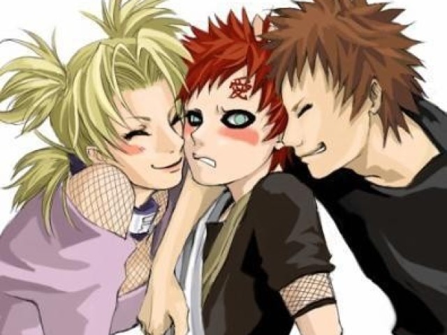 Gaara,Temari e Kankuru