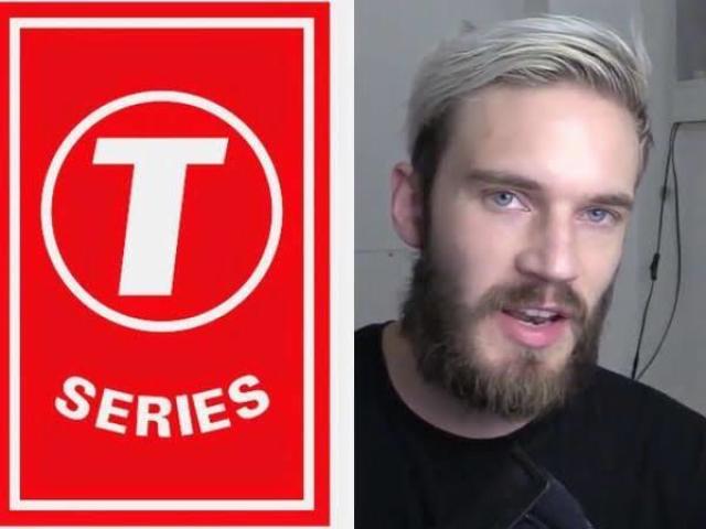 2 YouTubers -Pewdiepie e 
T-Series