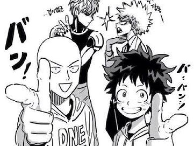 50% One Punch Man e 50% Boku No Hero