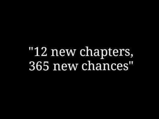 "12 novos capítulos, 365 novas chances"