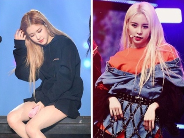 Rosé (BlackPink) e Elkie (CLC)