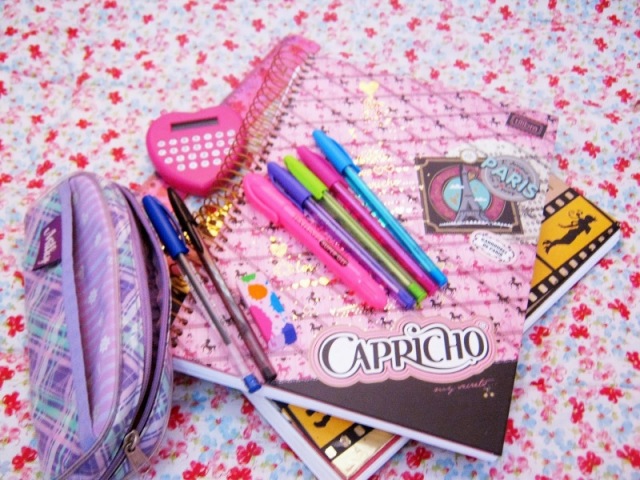 Material escolar de patricinha