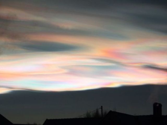 Nuvens estratosféricas polares