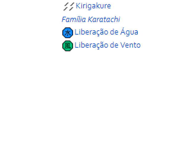 Névoa,Família Karatachi, Água,Vento