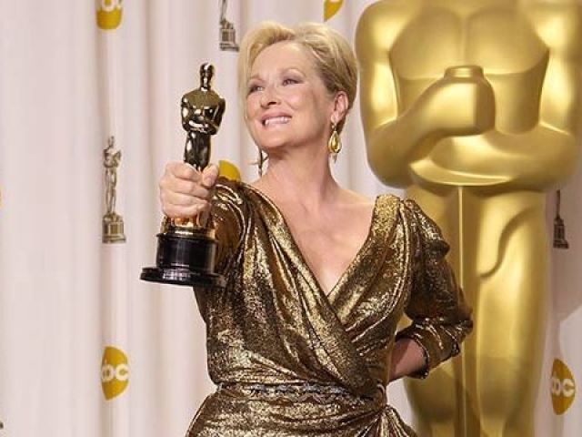 Meryl Streep só venceu três prêmios.