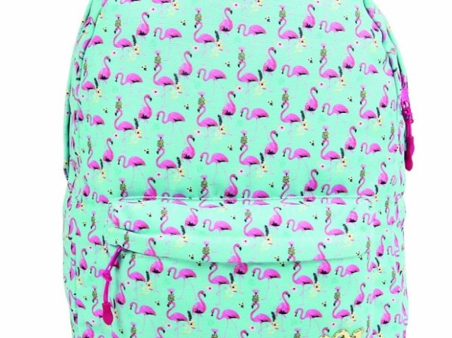 mochila de flamingo