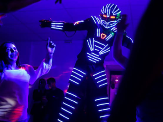 robô de led