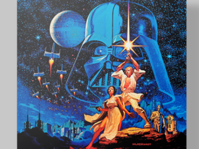 Este poster de Star Wars.