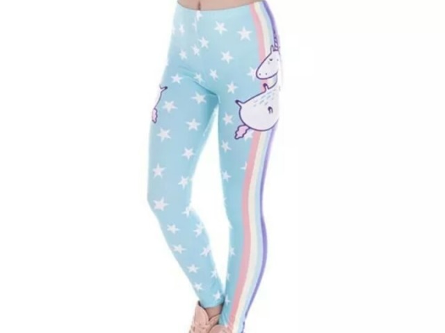 calça legging de unicornio