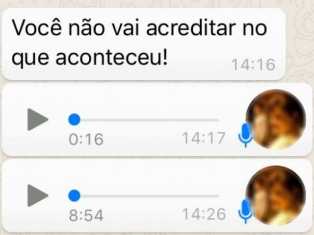 MANDA ÁUDIO DE DOIS MINUTOS