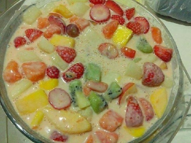 Uma salada de fruta tá bom...