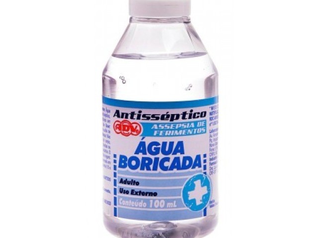 água boricada