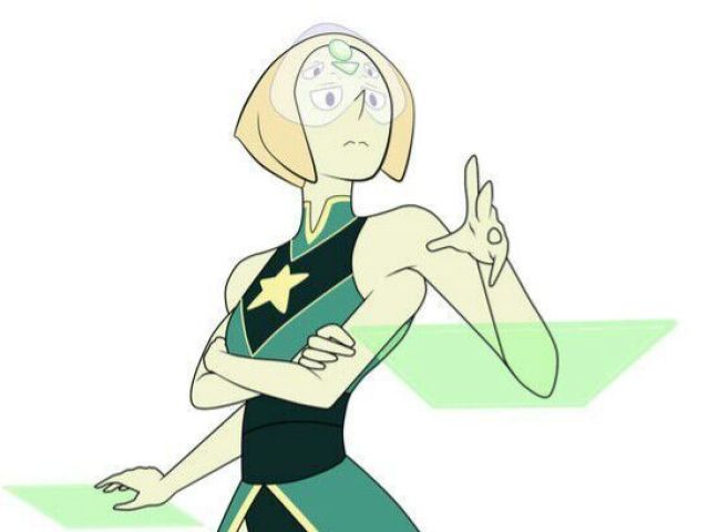 Pérola e peridot