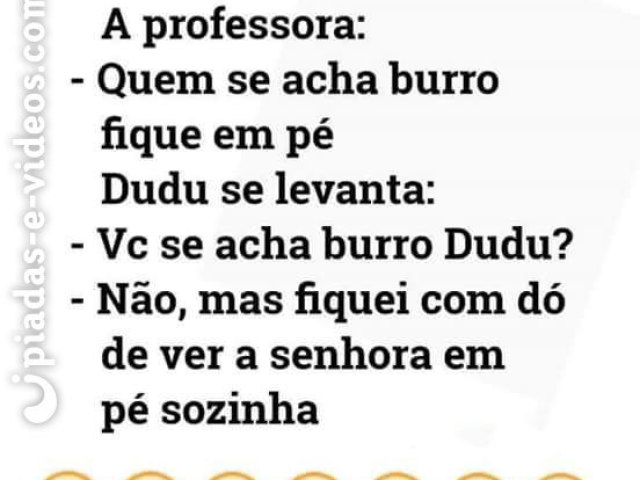 4. A professora é burra !