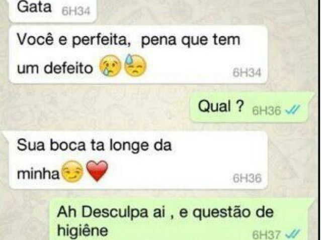 Acho que a pessoa pegou muito pesado com o outro, Heim ...