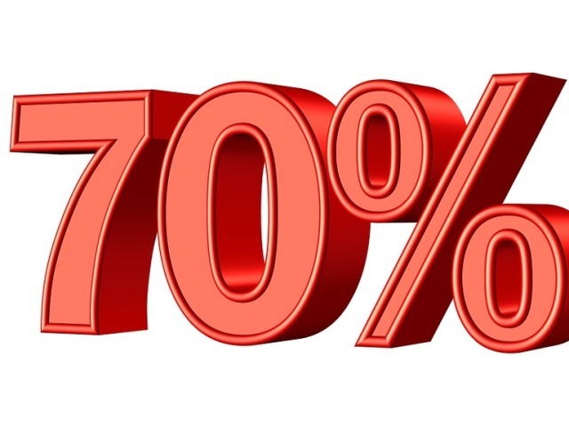 70%