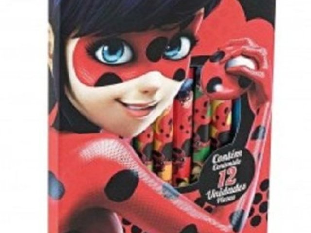 Quem e fã da ladybug tem os lápis dela ai