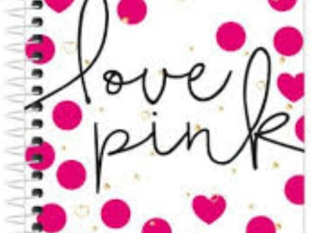 Caderno love pink