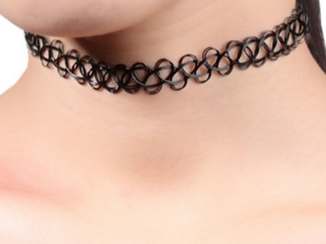 Gargantilha preta(choker)