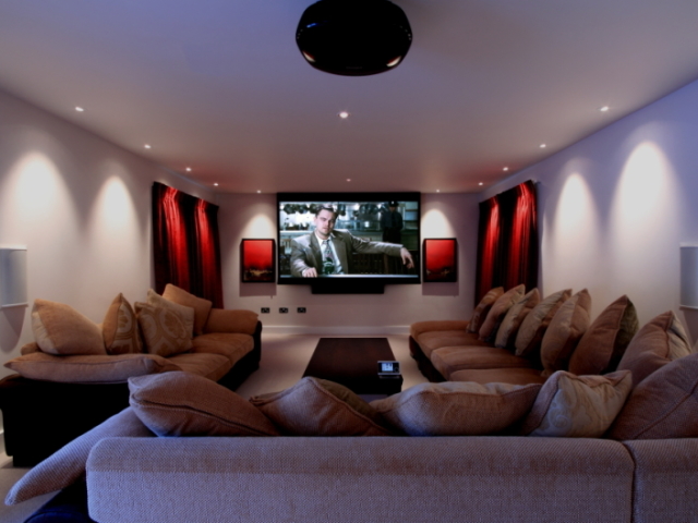 Sessão de cinema em casa