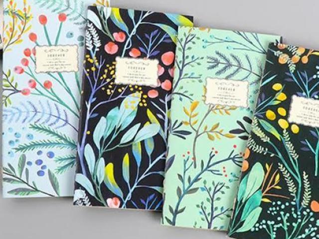 Material Escolar Florido