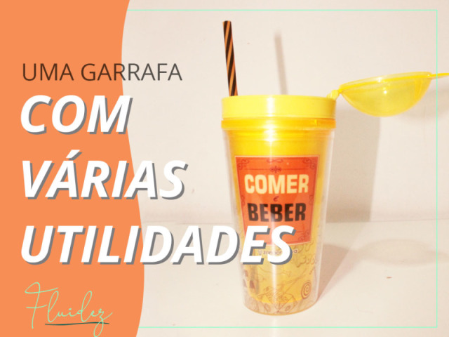 Uma garrafa com várias utilidades
